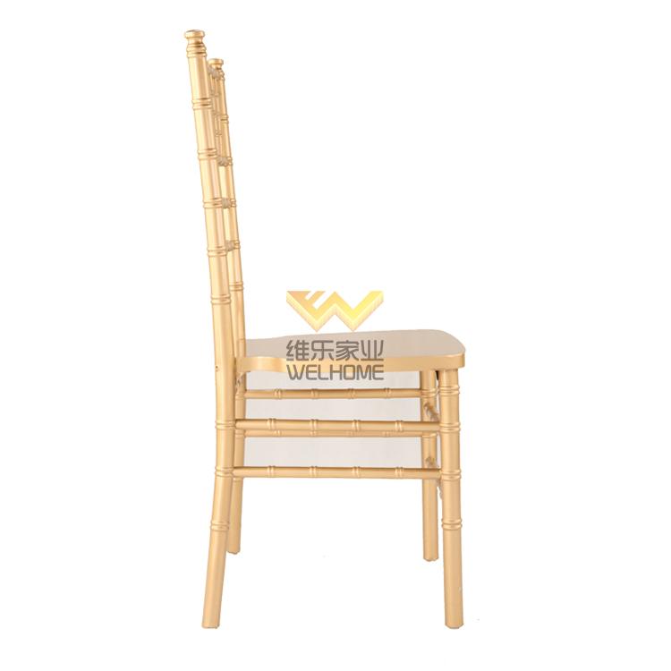 hotsale solid wood gold color chiavari chair for wedding rental